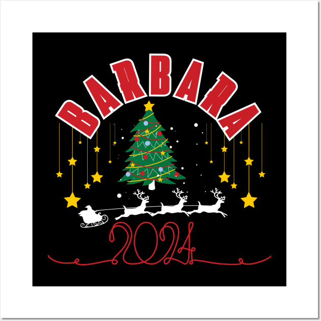 Barbara Christmas Cute 2023 Family Women's Christmas Barbara Holiday Wall Art by click2print